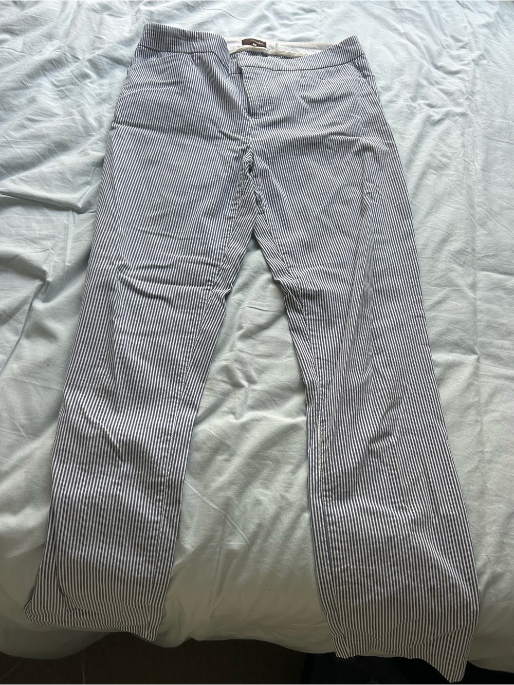 CROSBY by Mollie Burch Navy & White Striped Chinos